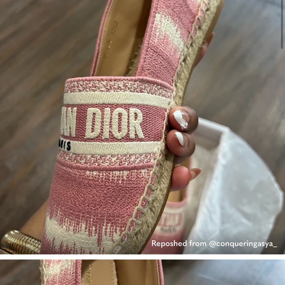 Dior D-Stripes Cotton Espadrilles - Picture 12 of 12
